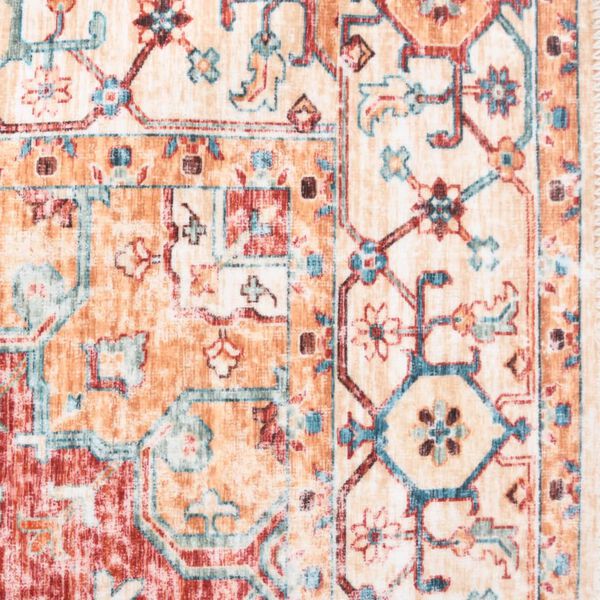 vidaXL Цветен килим с принт, миещ се, сгъваем, 140x200 см, полиестер