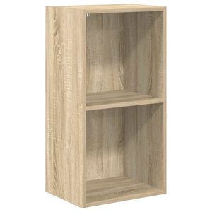 vidaXL 2-етажна библиотека, дъб сонома, 40x30x76,5 см, инженерно дърво
