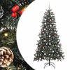 vidaXL С изкуствено коледно дърво с 300 LED светодиода Зелен 210 cm