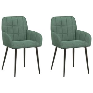 vidaXL Обедени столове 2 pcs Кадифе Морско зелено 57 х 50 х 85 см