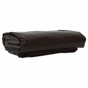 vidaXL Найлон 650g / m&sup2; Кафяво 1,5 x 10 m Канва с PVC покритие