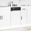 vidaXL Панел за съдомиялна машина, Kalmar, бял гланц, инженерно дърво