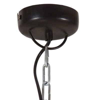 vidaXL Индустриална пенделна лампа, 32 см, черна, E27