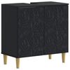 vidaXL Шкаф за мивка в баня DELFT Черно 59,5 x 31,5 x 59 см