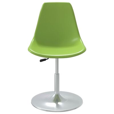 vidaXL Въртящи се трапезни столове, 4 бр, зелени, PP