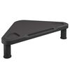 vidaXL Ъглова поставка за монитор, черна, 49x28x10,5 см