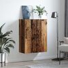 vidaXL Стенен шкаф Старо дърво 69,5 x 34 x 90 см Инженерно дърво