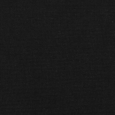 vidaXL Горна табла за легло с уши, черна, 147x23x78/88 см, плат