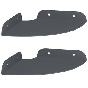 vidaXL Плаващ рафт с рафт със съхранение 2 pcs Антрацит 15 x 15 x 2 см