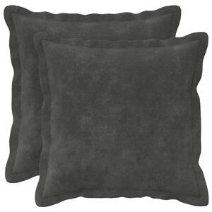 vidaXL Калъфка за възглавница 2 pcs HOUTEN Антрацит 35 x 35 cm