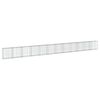vidaXL Габионна кошница с покритие, 1200x50x100 см, поцинковано желязо