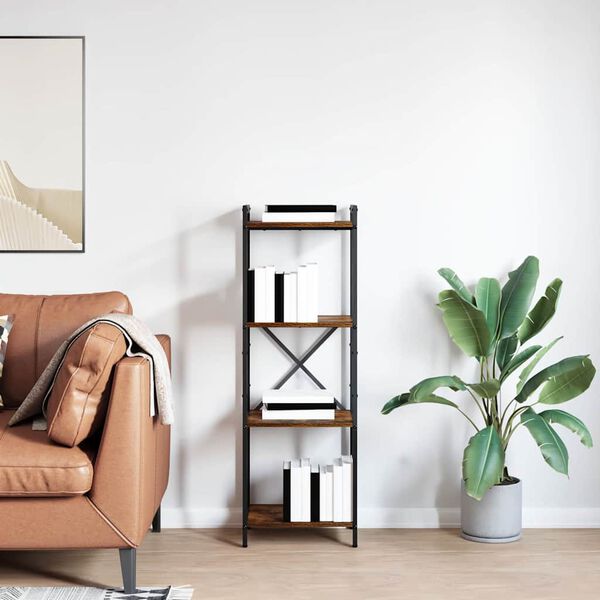 vidaXL Рафт за книги Димян дъб 40 x 30 x 119 см Инженерно дърво