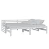 vidaXL Разтегателно дневно легло, без матрак, бяло, 2x(90x200) см