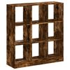vidaXL Библиотека, опушен дъб, 102x32x108 см, инженерно дърво