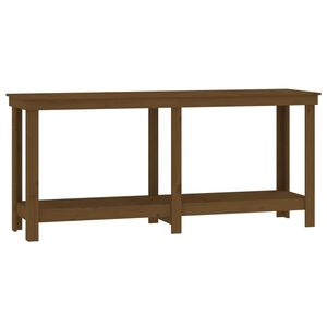 vidaXL Работна маса меденокафява 180x50x80 см борово дърво масив