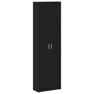 vidaXL Гардероб с рафт Черния дъб 55 x 25 x 189 см Инженерно дърво