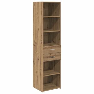 vidaXL Висок шкаф Дъб 45 x 42,5 x 185 см Инженерна дървесина
