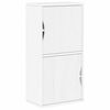 vidaXL Страничен шкаф ODDA White 40x24x79 cm Масивна дървесина Бор