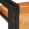vidaXL Нощно шкафче Кафяв и черен 38 x 33 x 58 см Солидно дърво акация
