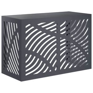 vidaXL Покритие за климатик Антрацит 90 x 40 x 60 см Стомана