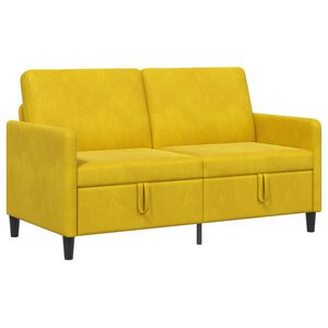 vidaXL Диван с storage Жълто 152 x 78 x 87 см Полиестер