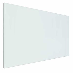 vidaXL Стъклена плоча за камина Прозрачен 80 x 50 cm Стъкло