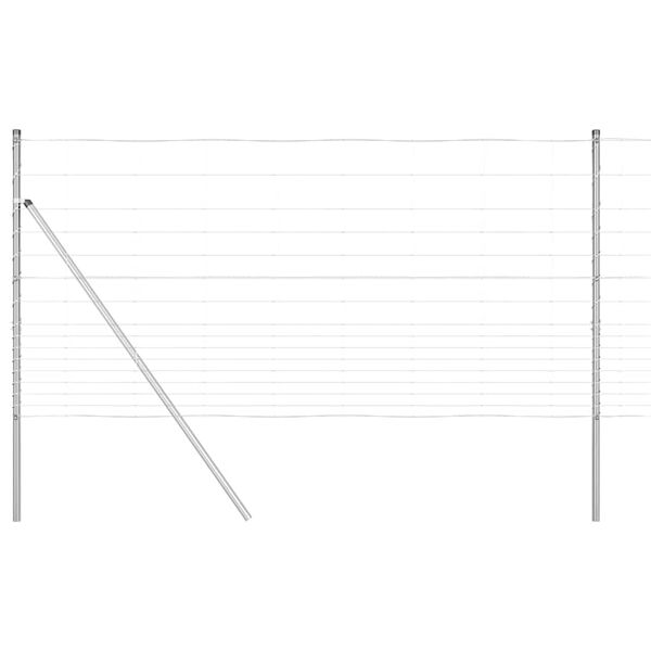 vidaXL Стълб за ограда. Галванизирана 25 x 1,2 м Стомана