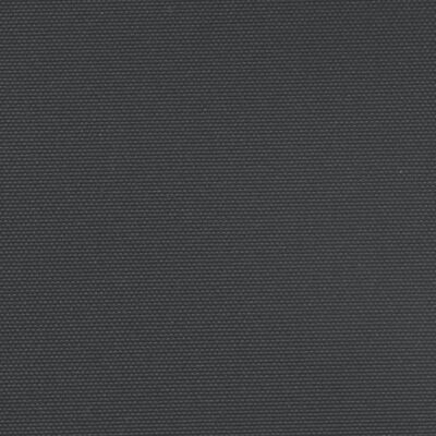 vidaXL Прибираща се странична тента, черна, 160x1200 см