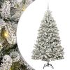vidaXL С изкуствено коледно дърво 180 cm 300 LED светодиода Топло бяло