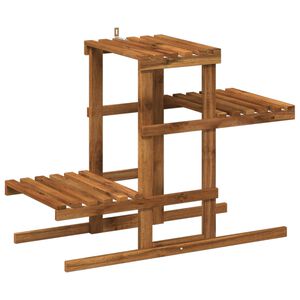 vidaXL Стойка за растения Натурално 82 x 36 x 60 см