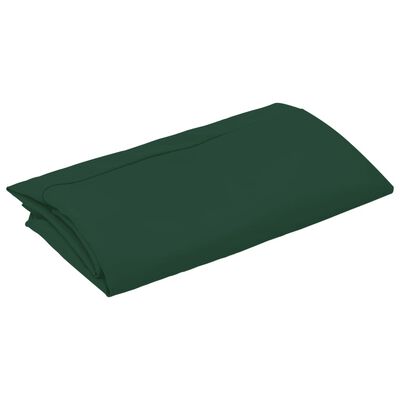 vidaXL Резервно покривало за чадър с чупещо рамо, зелено, 350 см