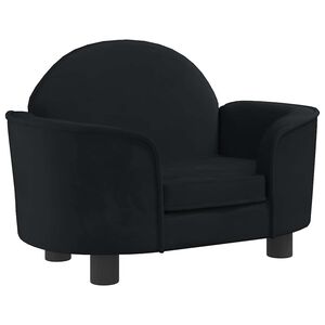 vidaXL Кучешко легло черно 66x40x45 см кадифе