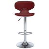 323649 vidaXL Bar Stools 2 pcs Wine Red Faux Leather