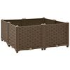 vidaXL Повдигната леха, 80x80x38 см, полипропилен