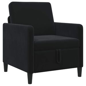 vidaXL Диван с storage Черно 72 x 78 x 87 см Полиестер