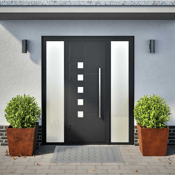 vidaXL Градински саксии 2 бр. 50x50x50 см Изветряла стомана