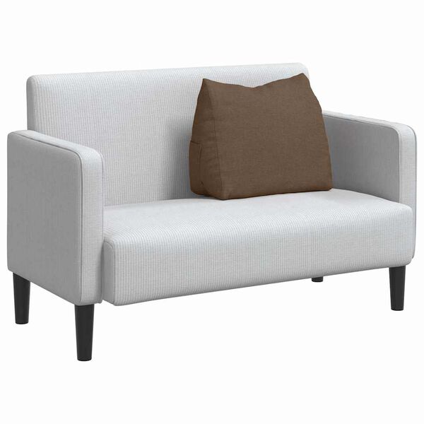 vidaXL Възглавница за гръб Кафяво 60 x 20 x 50 см текстил