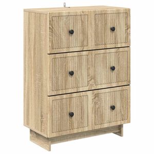 vidaXL Чекмеджетен шкаф 66 x 34,5 x 90 см Инженерна дървесина