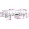 vidaXL Комплект дивани за открито 11 pcs Натурален и Крема