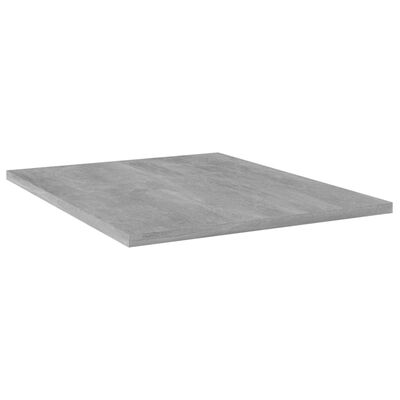 vidaXL Рафтове за етажерка, 4 бр, бетонно сиви, 40x50x1,5 см, ПДЧ