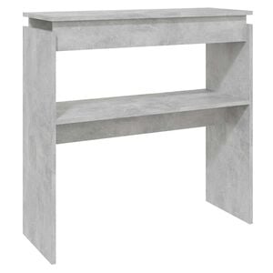 vidaXL Конзолна маса, бетонно сива, 80x30x80 см, инженерно дърво