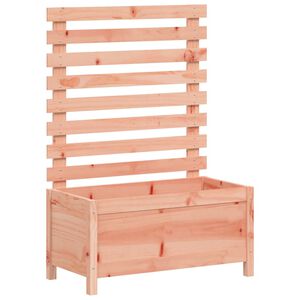 vidaXL Градинска кашпа със стойка 79x39,5x114 см дугласко дърво масив