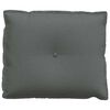 vidaXL Възглавница за гръб Тъмен сив 60 x 19 x 50 см текстил