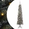 vidaXL С изкуствено коледно дърво с 300 LED светодиода Зелен 180 cm