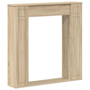 vidaXL Рамка за камина Дъб сонома 100 x 20 x 100 cm