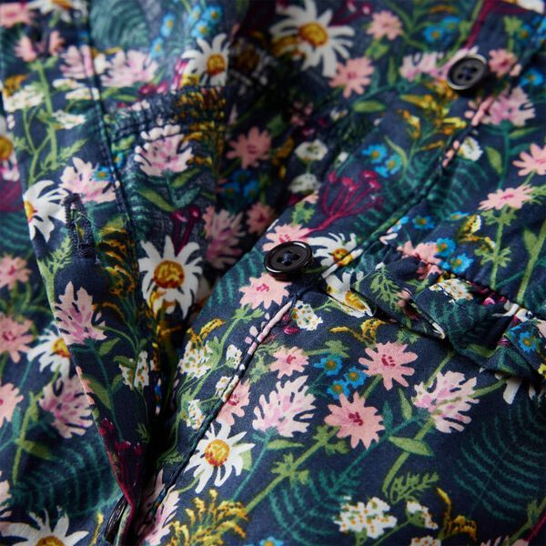 Детска рокля с дълъг ръкав, тъмносиня, 104