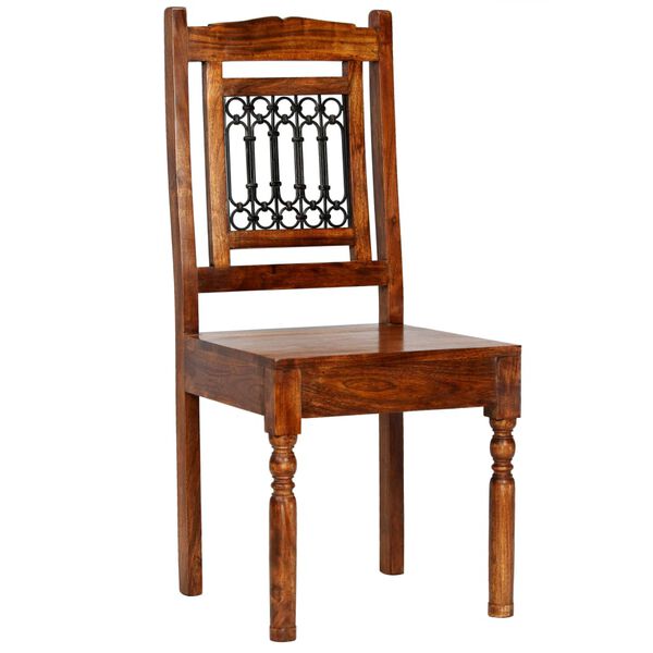 vidaXL Комплект трапезна маса от 5 части масивно акациево дърво