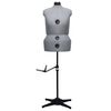 vidaXL Регулируем манекен, женски, сив, размер L/44-50