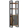 vidaXL Етажерка за книги, 50x30x170 см, мангово дърво масив
