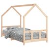 vidaXL Рамка за детско легло, 90x200 см, масивна чамова дървесина